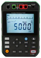 MP701121 - Insulation Tester, Digital Megohmmeter, 250V, 500V, 1kV, 2.5kV, 5kV, 250kohm to 2Tohm, 0 °C - MULTICOMP PRO