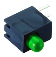 L514HXGD - Circuit Board Indicator, AlInGaP, Green, 1 LEDs, Through Hole, T-1 (3mm), 20 mA, 35 mcd - MULTICOMP PRO