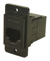 MP-CP30724MB440 - In-Line Adapter, Cat3, Black Metal, Adapter, In-Line, RJ12, RJ12, MP Dual Slim Feedthrough Series - MULTICOMP PRO