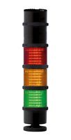 MP014831 - Light Tower, 3 Tiers, Amber/Green/Red, 240 VAC, IP66, Steady, 75.1mm x 339.2mm, 103 dB, -30 to 50 °C - MULTICOMP PRO