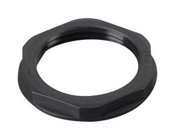 MP015367 - Locknut, Black, PG7, Nylon (Polyamide), 5 mm - MULTICOMP PRO