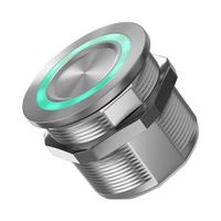 MP015443 - Vandal Resistant Switch, 24VDC LED, MP Piezo Switch, 22 mm, SPST-NO, Momentary, Recessed, Natural - MULTICOMP PRO