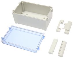 MP015495 - Plastic Enclosure, Hinge Type, Multipurpose, ABS, Polycarbonate, 104.5 mm, 125 mm, 213 mm, IP65 - MULTICOMP PRO