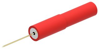MP-0.6-NAR - Test Accessory, Red, 60VDC, 1A, 0.6mm Pin to 4mm Socket Adapter, Test Equipments - MULTICOMP PRO