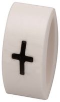 MP015580 - Wire Marker, K-Type, Carrier, + (Plus), Black, White, 6mm, 7 mm - MULTICOMP PRO
