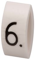 MP015587 - Wire Marker, K-Type, Carrier, 6, Black, White, 6mm, 7 mm - MULTICOMP PRO