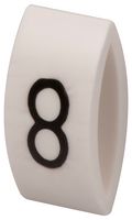 MP015589 - Wire Marker, K-Type, Carrier, 8, Black, White, 6mm, 7 mm - MULTICOMP PRO