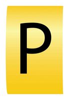 MP015651 - Wire Marker, K-Type, Carrier, P, Black, Yellow, 6mm, 7 mm - MULTICOMP PRO