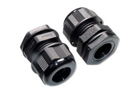 MP015666 - Cable Gland, M20 x 1.5, 5 mm, 7.5 mm, Nylon (Polyamide), Black, IP68, IP69K - MULTICOMP PRO