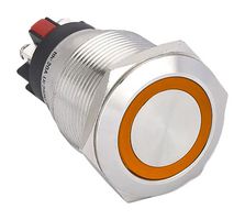 MP015816 - LED Panel Mount Indicator, Round, Screw Terminals, Orange, 24 V, 22 mm, 15 mA, IP67 - MULTICOMP PRO