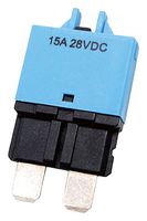 MP015926 - Thermal Circuit Breaker, T3, MP 102 Series, 15 A, 1 Pole, 28 V, Auto Fuse Holder - MULTICOMP PRO