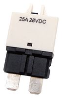 MP015928 - Thermal Circuit Breaker, T3, MP 102 Series, 25 A, 1 Pole, 28 V, Auto Fuse Holder - MULTICOMP PRO