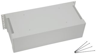 MP015915 - 19" Case, Light Grey, ABS, Rack Mount, 129 mm, 480 mm, 203 mm - MULTICOMP PRO