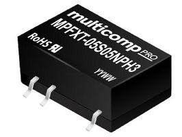 MPFXT-05S05NPH3 - Isolated Surface Mount DC/DC Converter, ITE & Industrial, Surface Mount DIP, 1 W, 1 Output, 5 V - MULTICOMP PRO
