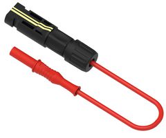 MP-MPVL-1.5KV-R - Test Patch Lead, PV Plug Connector, 4mm Banana Plug, Shrouded, 3.28 ft, 1 m, Red, 40 A - MULTICOMP PRO