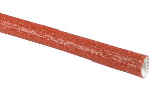 MP016588 - Sleeving, Fire-proof, Fibreglass / Silicone, Red, 19 mm, 1 m, 3.28 ft - MULTICOMP PRO