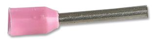 E0308-PINK - Wire Ferrule, Single Wire, 24 AWG, 0.34 mm², 8 mm, Pink, E - MULTICOMP PRO