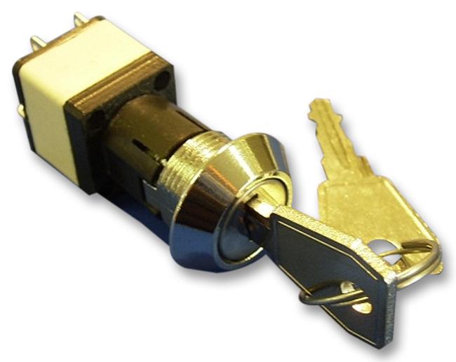 WRLM-5-T-S KEY LOCK SWITCH, DPST, 4A, 250V, SOLDER LORLIN