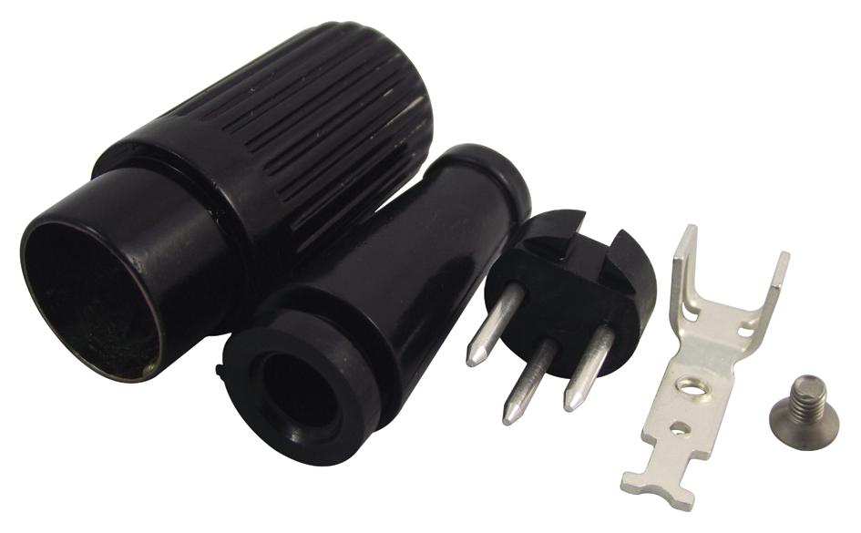 611-0300 PLUG, DIN, BLACK, 3POLE DELTRON COMPONENTS