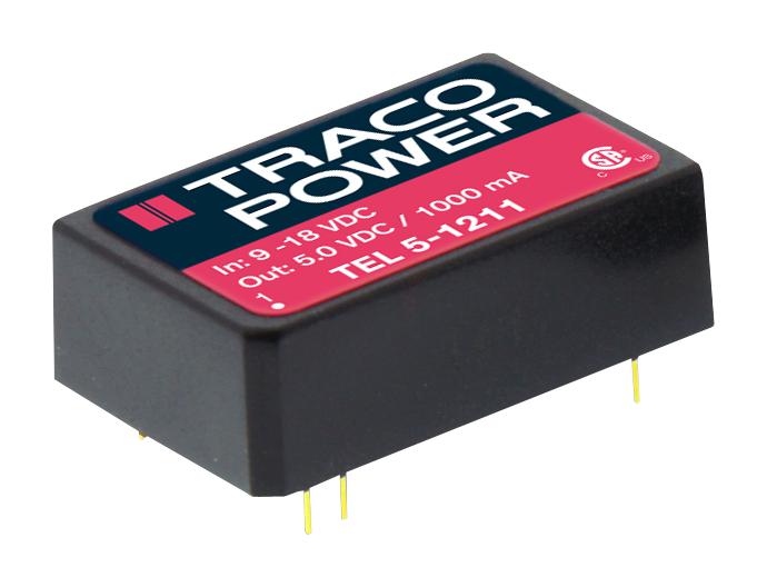 TEL 5-1210 CONVERTER, DC/DC, 5W, 3.3V TRACO POWER