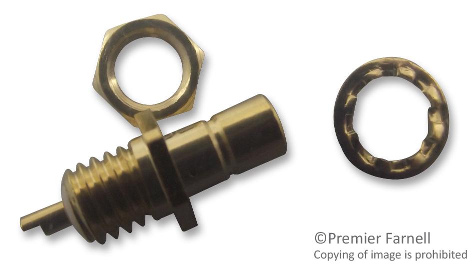 1-1337480-0 RF COAXIAL, SMB, STRAIGHT JACK, 50OHM GREENPAR - TE CONNECTIVITY