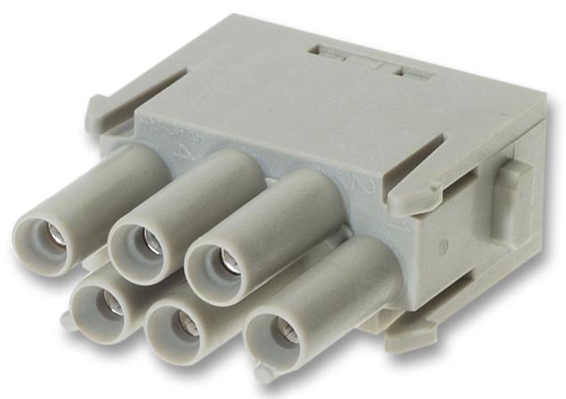 09 14 006 3141 MODULE, 6WAY, FEMALE, PROTECTED HARTING