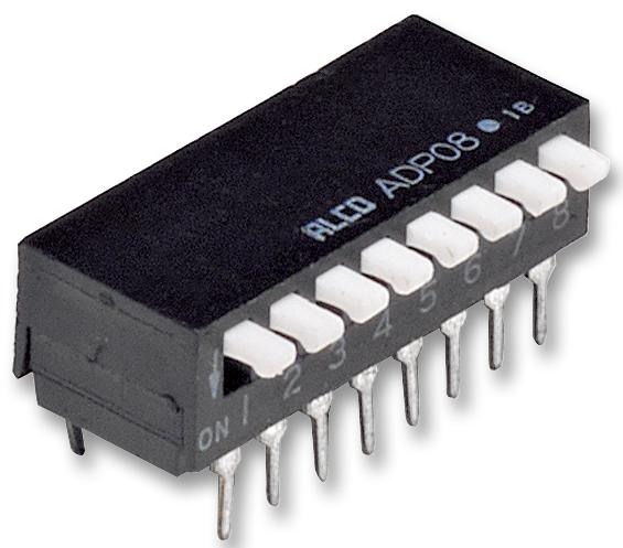 1-1571999-6 DIP SWITCH, 6POS, SPST, PIANO TE CONNECTIVITY