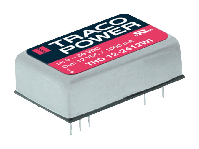 THD 12-2411WI CONVERTER, DC TO DC, 5V, 2.4A, 12W TRACO POWER