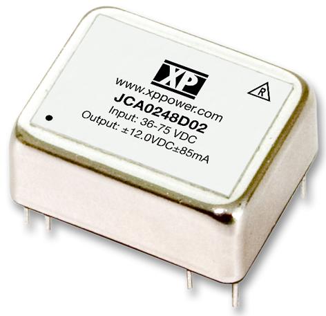 JCA0205D01 CONVERTER, DC/DC, 2O/P, 2W +/-5V XP POWER
