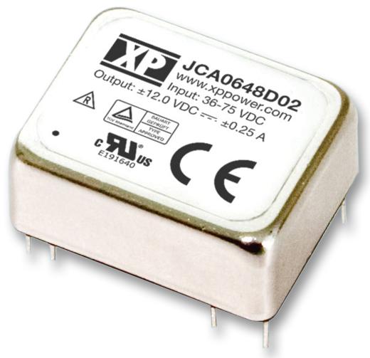 JCA0648D02 CONVERTER, DC/DC, 2O/P, 6W, +/-12V XP POWER