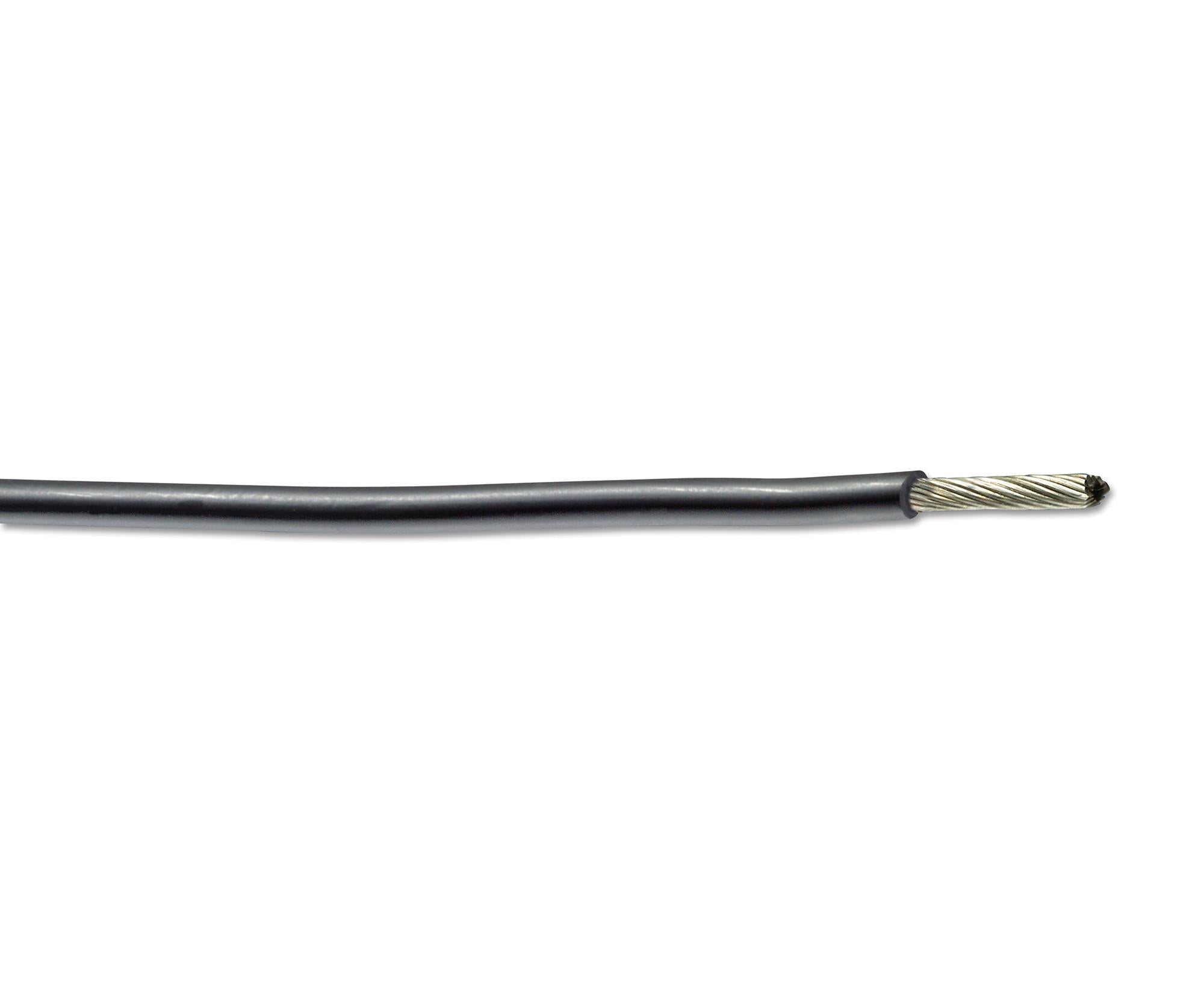 44A0111-28-0 WIRE, 100M, 28AWG, TC, BLACK TE CONNECTIVITY