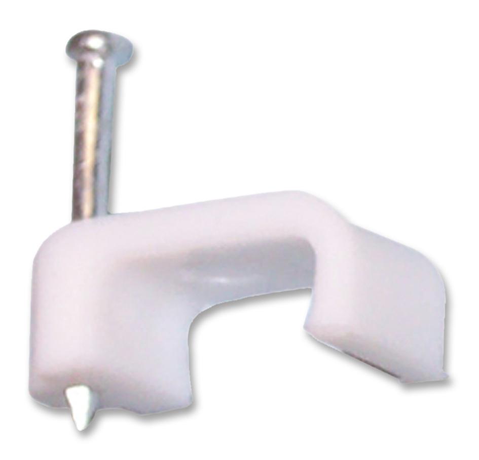 CBT-7298 CABLE CLIP, T&E, 1.5MM, WHT, PK100 PRO POWER