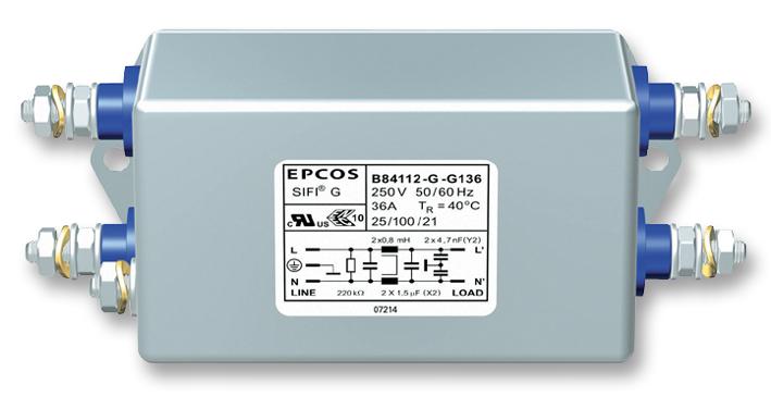 B84112G0000G136 FILTER, 36A, SIFI G EPCOS