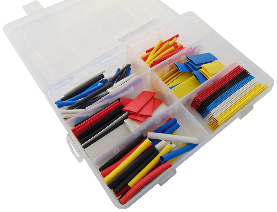 HS2:1KIT HEATSHRINK KIT, 2:1, 180PCS PRO POWER