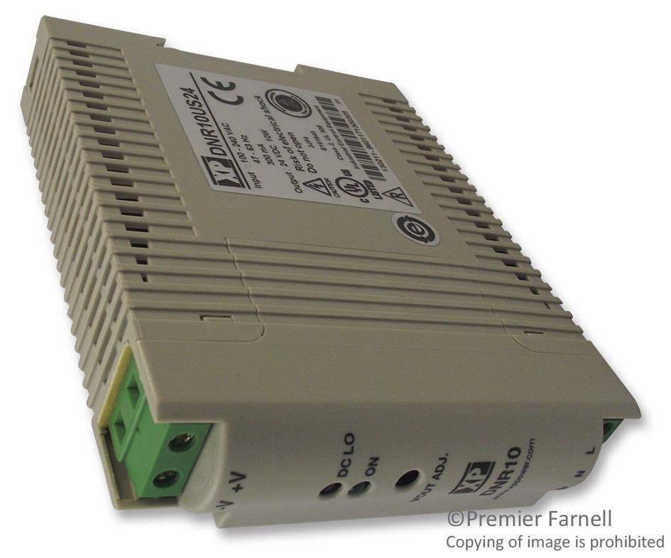 DNR10US24 PSU, DIN RAIL 10W 24V XP POWER