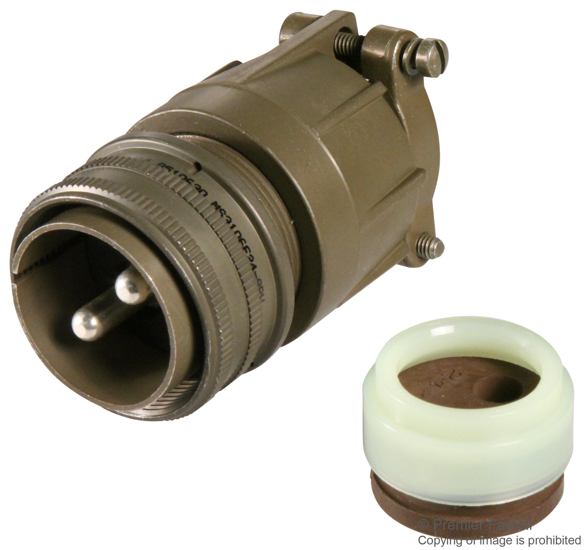 MS3106F24-9PW CONNECTOR, CIRCULAR, 24-9, 2WAY, SIZE 24 AMPHENOL INDUSTRIAL