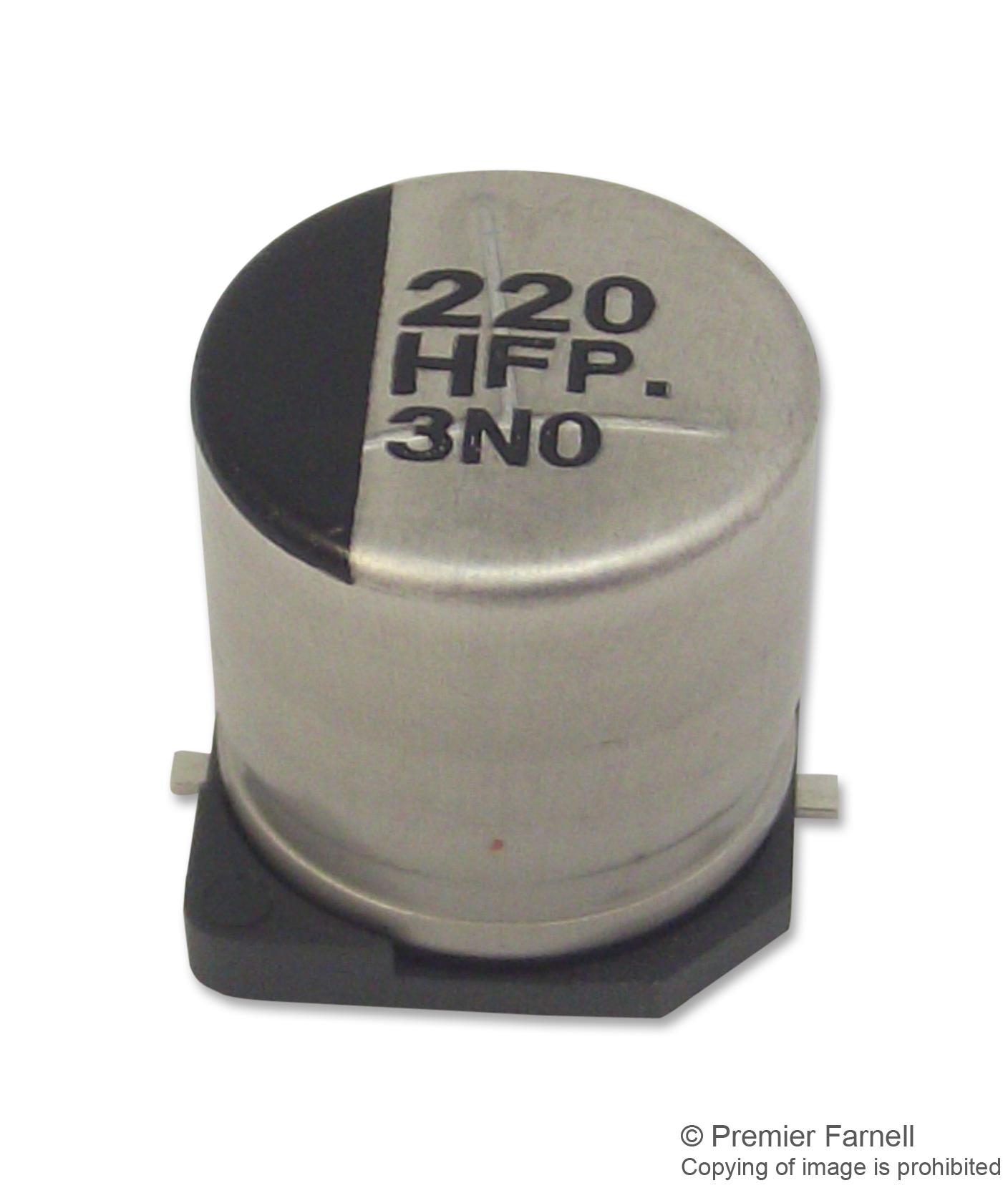 EEEFP1H221AP CAP, 220µF, 50V, RADIAL, SMD PANASONIC