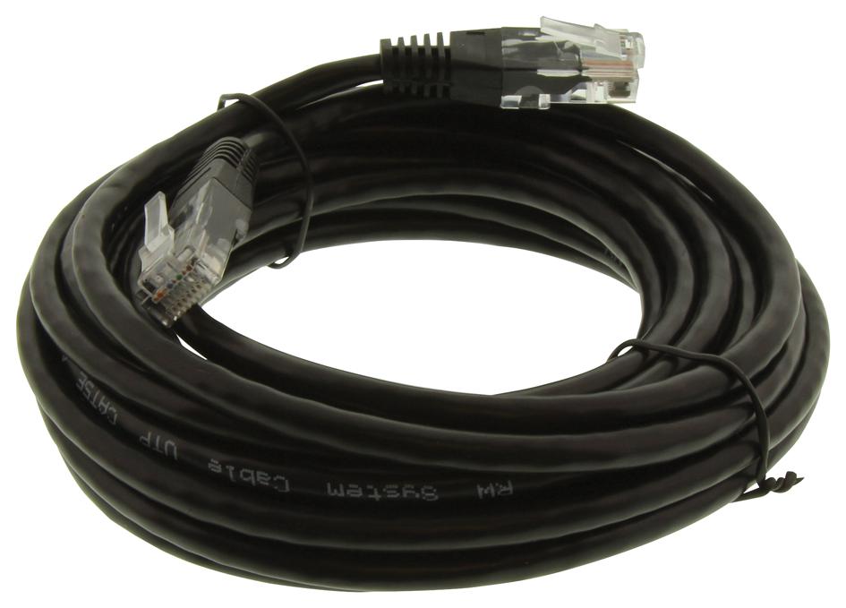 PS11078 LEAD PATCH CAT 5E 5.00M BLACK PRO SIGNAL