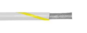 1857/19 WY005 HOOK-UP WIRE, 0.96MM2, 30M, WHITE/YELLOW ALPHA WIRE
