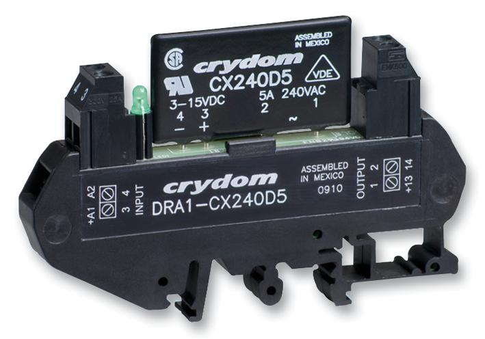 DRA1-CXE240D5 SSR, DIN MODULE, 280VAC, 5A SENSATA/CRYDOM