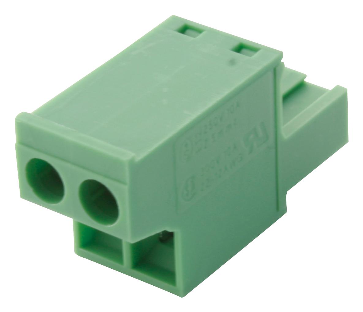 FRONT-MSTB2,5/2-ST-5,08 TERMINAL BLOCK, PLUGGABLE, 2POS, 12AWG PHOENIX CONTACT