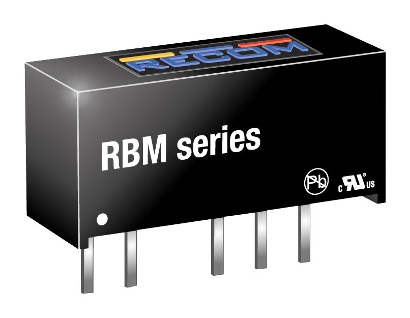 RBM-0505D DC-DC CONVERTER, MEDICAL, 2 O/P, 1W RECOM POWER