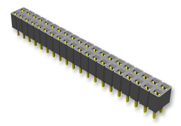 SLW-150-01-T-S CONNECTOR, RCPT, 50POS, 1ROW, 2.54MM SAMTEC