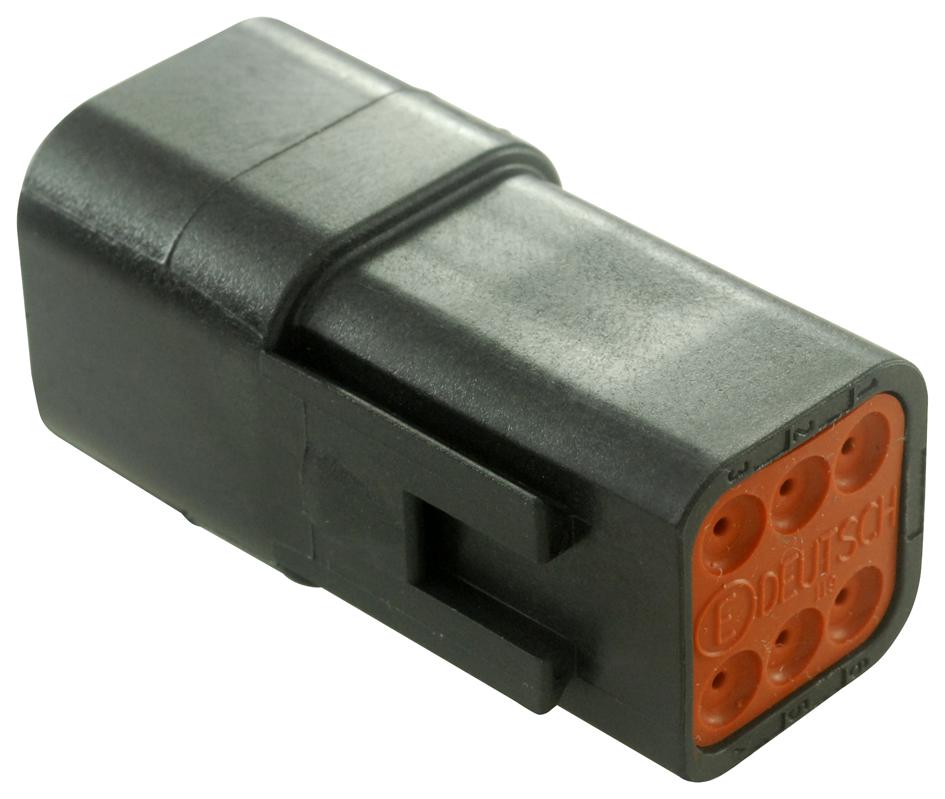 DT046P-CE02 RECEPTACLE, DT, THIN WALL, 6 WAY, PIN DEUTSCH - TE CONNECTIVITY