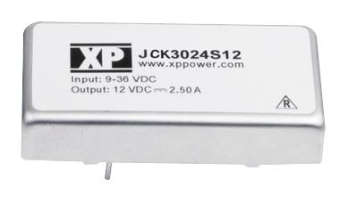 JCK3048D12 DC/DC CONVERTER, 30W, 2X1", DUAL O/P XP POWER