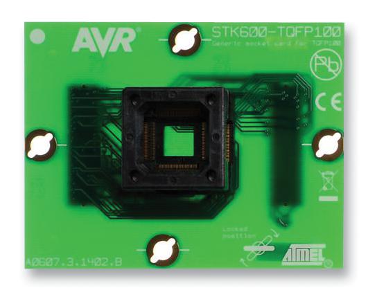 ATSTK600-SC03 CARD, ATSTK600, 0.5MM PITCH, 100QFP MICROCHIP