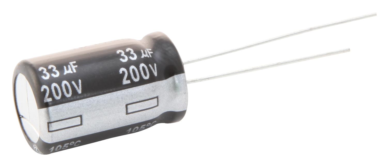 ECA1VHG221 CAP, 220µF, 35V, 20% PANASONIC