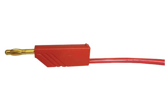 934061701 TEST LEAD, RED, 500MM, 60V, 32A HIRSCHMANN TEST AND MEASUREMENT