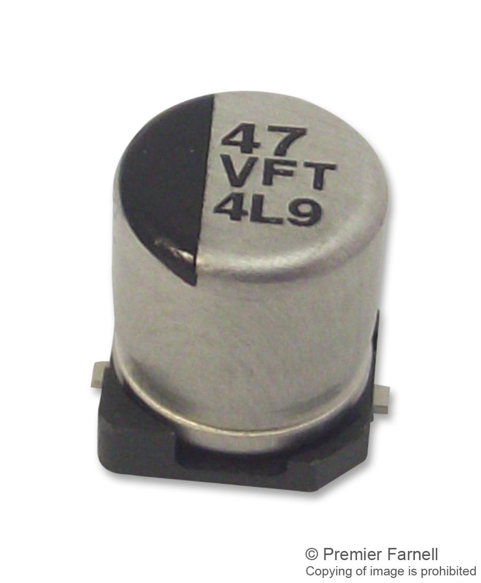 EEEFT1V470AR CAP, 47µF, 35V, RADIAL, SMD PANASONIC