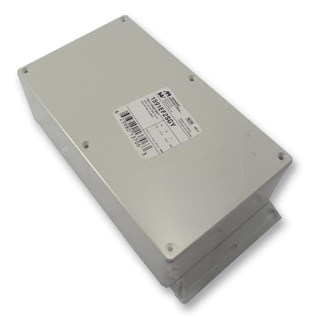 1591EF2SGY ENCLOSURE, ABS, FLANGED, GREY HAMMOND